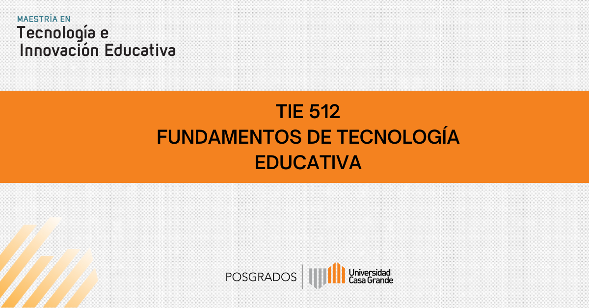 Fundamentos de Tecnología Educativa C2025 P1