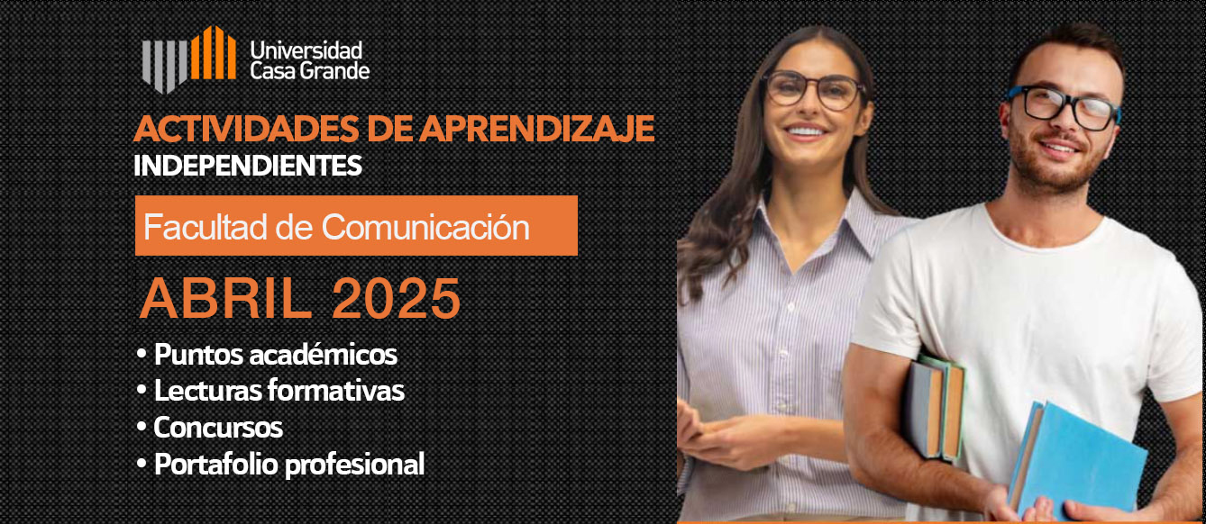 ACTIVIDADES APRENDIZAJE INDEPENDIENTE Y LECTURAS FORMATIVAS FCMH - ABRIL 2025