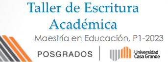 Escritura Académica P1 2023